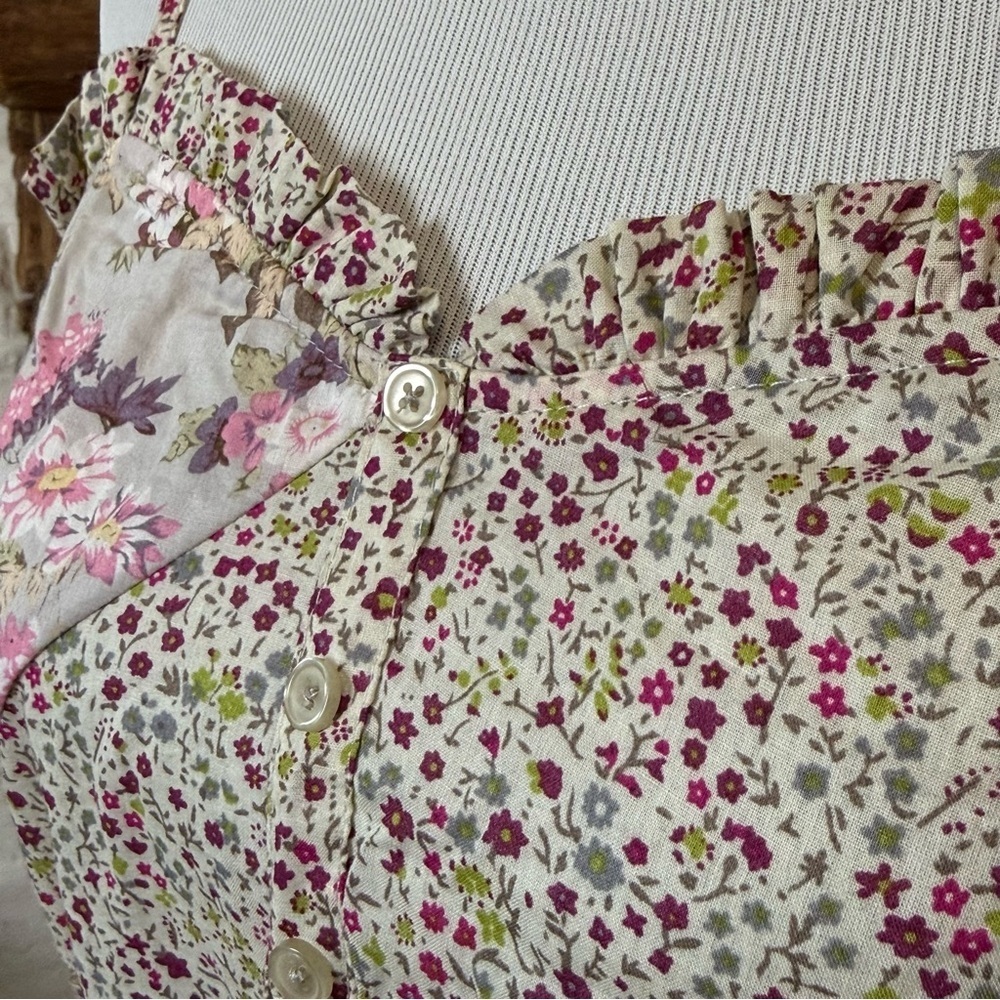 Xhilaration Floral Print Camisole with Ruffle Trim - Picture 4 of 7